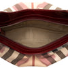 Burberry Small Nova Check Coated Canvas Hearts Hernville Hobo Secondhand