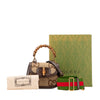 Gucci Mini Jumbo GG Canvas 1947 Bamboo Top Handle Bag Secondhand