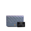 Chanel Quilted Iridescent Aged Calfskin Gabrielle Wallet On Chain Secondhand