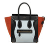 Celine Micro Tricolor Nubuck and Calfskin Luggage Tote Secondhand