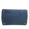 Prada Denim Canapa Logo Satchel Secondhand