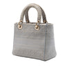 Dior Medium Embroidered Canvas Cannage Lady D Lite Secondhand