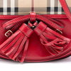 Burberry Patent and Haymarket Check Coated Canvas Maydown Crossbody Secondhand