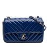 Chanel Mini Rectangular Classic Chevron Patent Single Flap Secondhand
