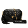 Chanel CC Chevron Lambskin Tassel Chain Camera Bag Secondhand
