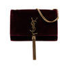 Saint Laurent Small Velvet Monogram Kate Tassel Crossbody Secondhand