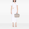 Prada Canvas Bow Cloquet Handle Bag Secondhand