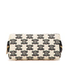 Celine Triomphe Emroidered Canvas Clutch On Chain Secondhand