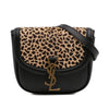 Saint Laurent Small Calfskin and Pony Hair Leopard Print Kaia Crossbody Secondhand