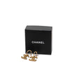 Chanel CC Gold Plated Enamel Drop Push Back Earrings Secondhand
