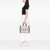 Secondhand Valentino Medium Canvas Rockstud VLTN Tote