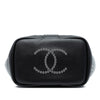 Chanel Small Perforated Calfskin Logo Eyelet Bucket Bag Secondhand