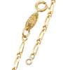 Chanel CC Gold Plated Strass Round Pendant Necklace Secondhand