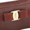 Ferragamo Lizard Embossed Leather Vara Coin Pouch Secondhand