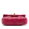 Chanel Quilted Calfskin Lady Card Holder with Chain Top Handle Bag Secondhand