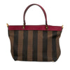 Fendi Large Pequin Canvas Satchel Secondhand