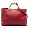 Gucci Large Calfskin Bamboo Shopper Satchel Secondhand