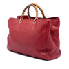 Gucci Large Calfskin Bamboo Shopper Satchel Secondhand
