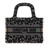 Secondhand Dior Mizza Mini Embroidered Canvas Leopard Book Tote
