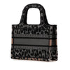 Secondhand Dior Mizza Mini Embroidered Canvas Leopard Book Tote