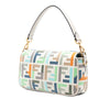 Secondhand Fendi Zucca Embroidered Canvas Baguette Satchel