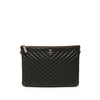 Chanel Medium CC Chevron Caviar O Case Clutch Secondhand