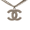 Chanel CC Brass Double Chain Pendant Necklace Secondhand
