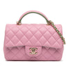 Chanel Mini Rectangular Bicolor Quilted Lambskin Top Handle Flap Secondhand