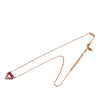 Louis Vuitton Gold Plated Crystal Heart Necklace Secondhand