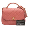 Chanel Quilted Lambskin Chain Infinity Top Handle Bag Secondhand