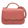 Chanel Quilted Lambskin Chain Infinity Top Handle Bag Secondhand