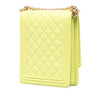 Chanel Quilted Lambskin North South Boy Flap Secondhand