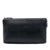 Chanel CC Chevron Caviar Zip Clutch Secondhand