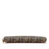 Fendi Zucca Coated Canvas Zip Around Long Wallet Secondhand