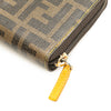 Fendi Zucca Coated Canvas Zip Around Long Wallet Secondhand