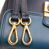 Prada Bicolor Saffiano Sound Lock Satchel Secondhand