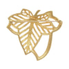 Dior Gold Plated Leaf Brooch Secondhand