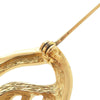 Dior Gold Plated Leaf Brooch Secondhand