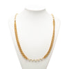 Chanel Gold Plated Faux Pearl Multistrand Pendant Necklace Secondhand