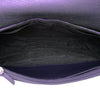 Chanel CC Metallic Crackling Lizard Printed Leather Half Moon Wallet on Chain Secondhand