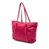 Prada Saffiano Trimmed Tessuto Satchel Secondhand