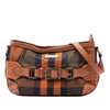 Secondhand Burberry Mega Check Canvas and Leather Belted Crossbody