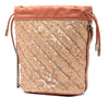 Gucci Small GG Marmont Sequined Diagonal Matelasse Leather Bucket Bag Secondhand