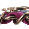 Chanel CC Brass and Fabric Woven Double Bracelet Secondhand