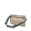 Gucci GG Canvas Web Double Pocket Belt Bag Secondhand