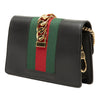 Gucci Super Mini Calfskin Web Sylvie Chain Crossbody Secondhand
