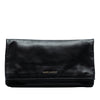 Saint Laurent Leather Letters Fold Over Clutch Secondhand