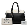 Prada Bicolor Saffiano and City Calf Esplanade Satchel Secondhand