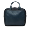 Bottega Veneta Bicolor Nappa Intrecciato Trimmed Canvas Business Bag Secondhand