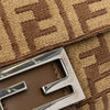 Fendi Zucca Wool Chain Midi Baguette Secondhand